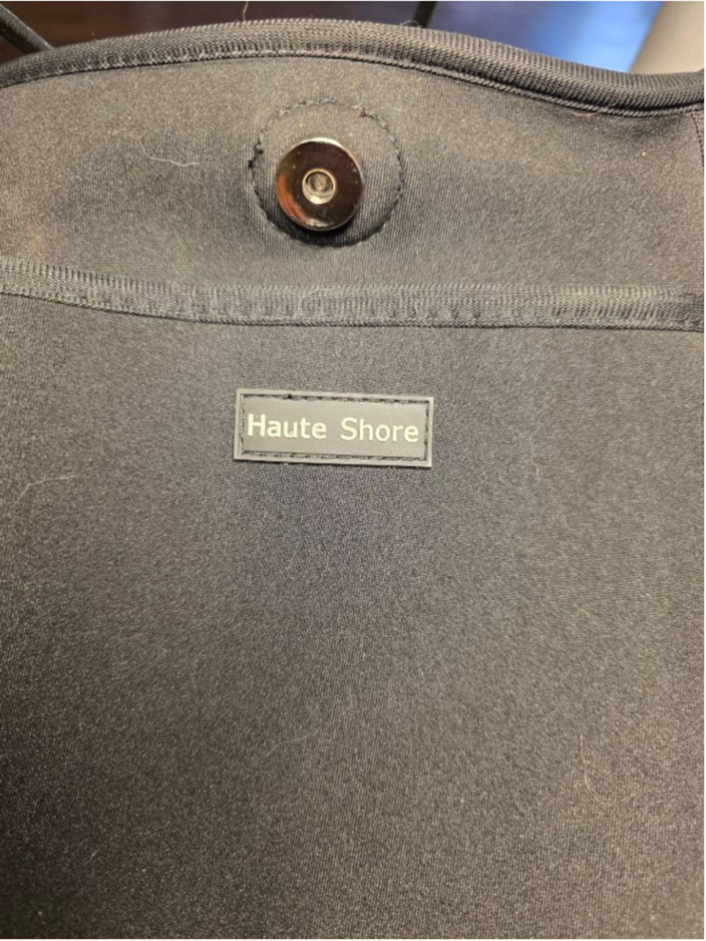 Haute Shore Black Neoprene Star Tote Bag Travel Gym Weekender - Picture 12 of 13